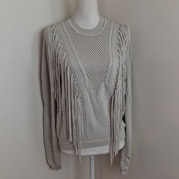 Ronny Kobo Fringe Sweater Size Small NWOT - Picture 6 of 11